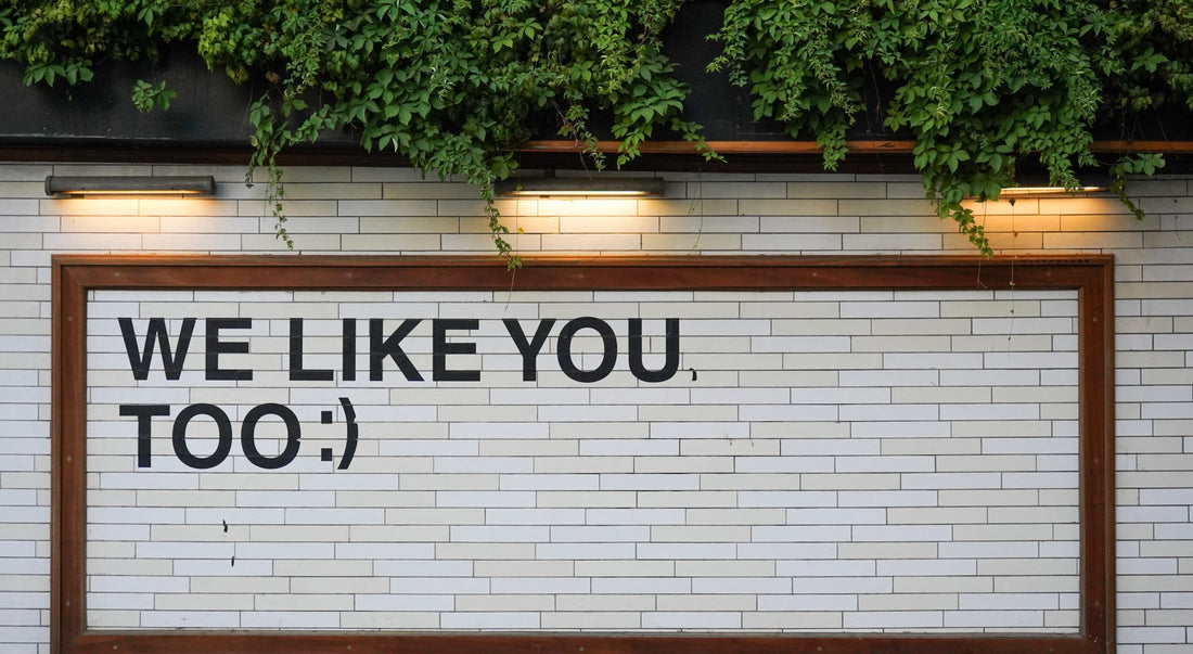 We Like You Too Appreciation Wall Sign