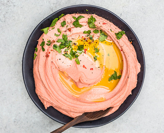 OMG, it’s pink hummus.