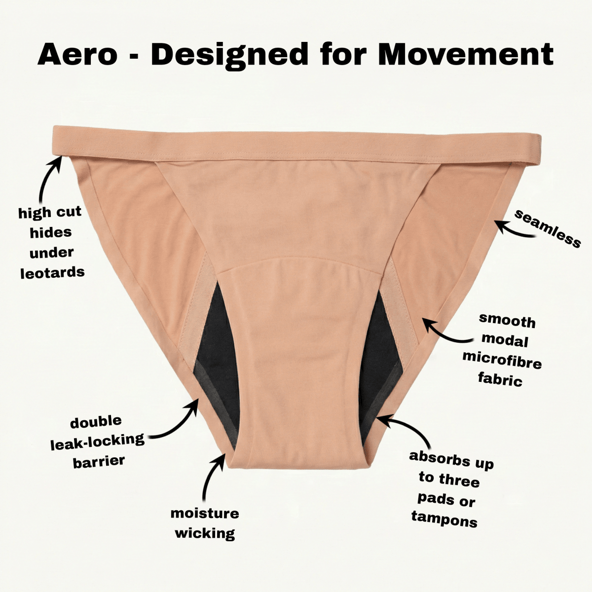 Aero High Cut - Tampon Tribe - XXS