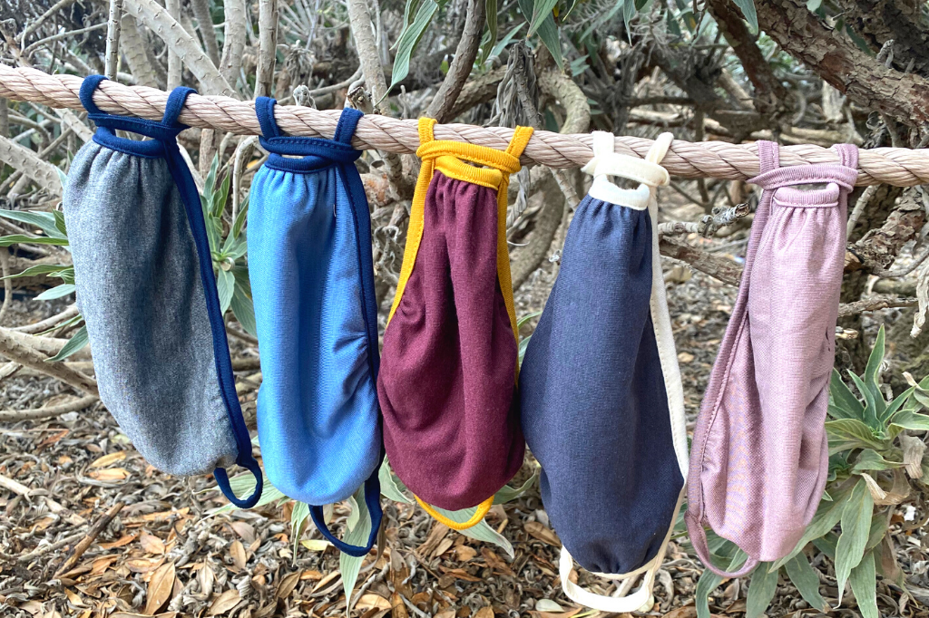 Ridiculously Comfy Reusable Cloth Mask - 2 PACK - Tampon Tribe - Masks - DUO 1: Black/Black + Dark Blue/Light Blue