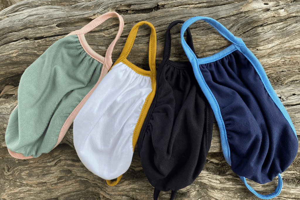 Ridiculously Comfy Reusable Cloth Mask - 2 PACK - Tampon Tribe - Masks - DUO 1: Black/Black + Dark Blue/Light Blue